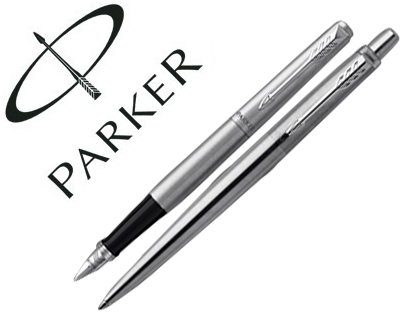 JUEGO PARKER DUO JOTTER ACERO CT BOLIGRAFO + PLUMA