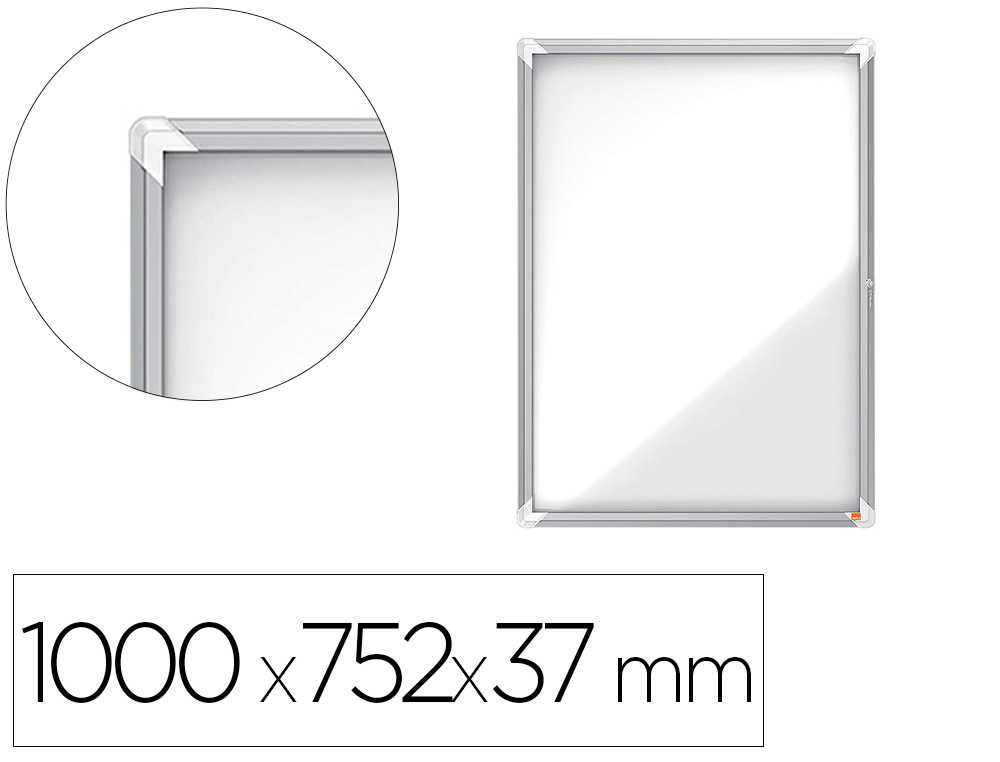 VITRINA DE ANUNCIOS NOBO PREMIUM PLUS MAGNETICA 9 X DIN A4 1000X752X37 MM