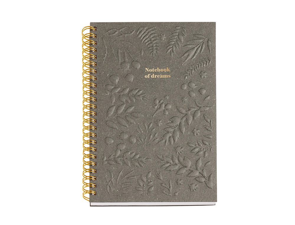 CUADERNO ESPIRAL MIQUELRIUS BRITISH BLOOM GRABADO DIN A5 HORIZONTAL 146X214 MM